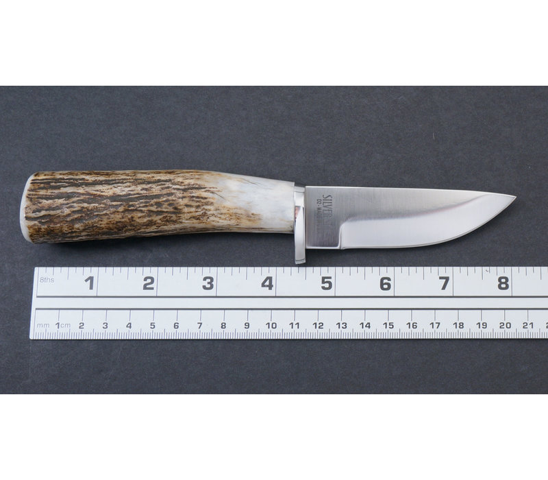 Silver Stag Sharp Forest Elk Stick Handle, D2 Steel