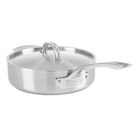 Viking Professional 5-Ply 3.4 Qt. 3.2L Saute Pan, Satin finish