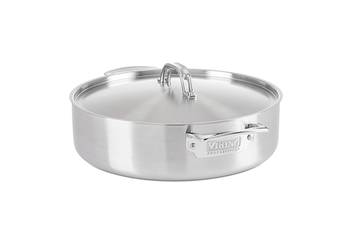 Clipper Corp/Viking Viking Professional 5-Ply Stainless Steel 6.4-Quart Casserole Pan- Satin Finish