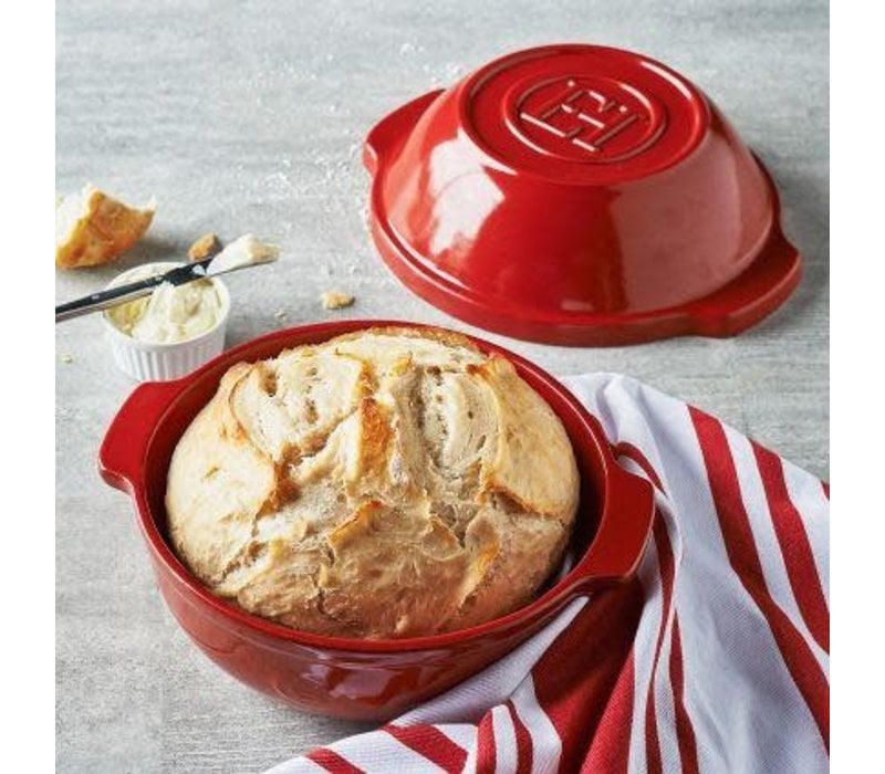 Emile Henry, Bread Pot 9.5" 2.1Qt. (Burgundy)