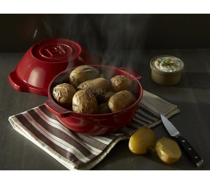 Emile Henry, Bread Pot 9.5" 2.1Qt. (Burgundy)