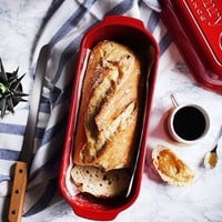 Emile Henry, Large Loaf Bread Baker, Pullman Burgandy