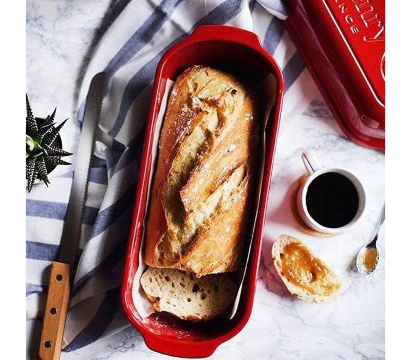 Emile Henry, Large Loaf Bread Baker, Pullman Burgandy