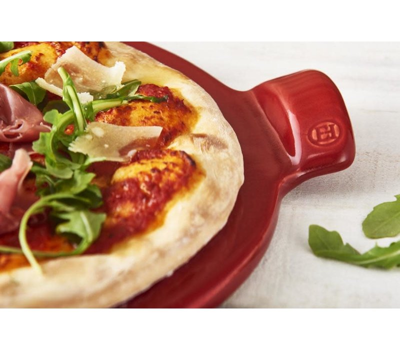 Emile Henry 14.5" Smooth Pizza Stone Burgundy