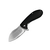 ABKT - American Buffalo Knife & Tool AB048--ABKT Grunt Ball Bearing Flipper- Black G10 Handle