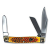 ABKT - American Buffalo Knife & Tool ABKT Roper Series Viper Stockman Pitted Bone "Pit Viper", 1065 Carbon Steel Blade