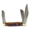 ABKT - American Buffalo Knife & Tool ABKT Roper Series Stockman-1065 Carbon Steel, Tobacco Jigged Bone Handle
