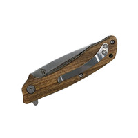 ABKT Roper Jr Outlaw Ball  Bearing Folder- Zebrawood Handle