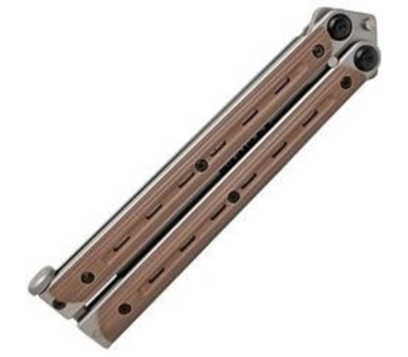 Bradley Cutlery Kimura Butterfly Knife Coyote G10, 154CM