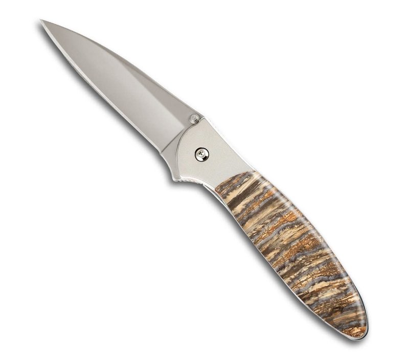 Santa Fe Stoneworks, Kershaw Leek w/ Plain Edge, Mammoth Teeth