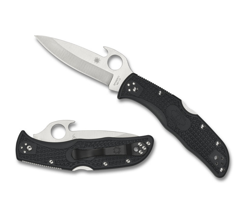 C243PGYW--Spyderco, Endela w/ Gray FRN Handle and VG-10 Stainless Blade w/ Emerson Wave Opener