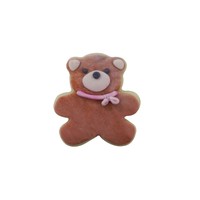 R&M Mini Teddy Bear Cookie Cutter 1.75"- White