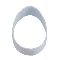 R&M Easter Egg Cookie Cutter 2.5"-  White