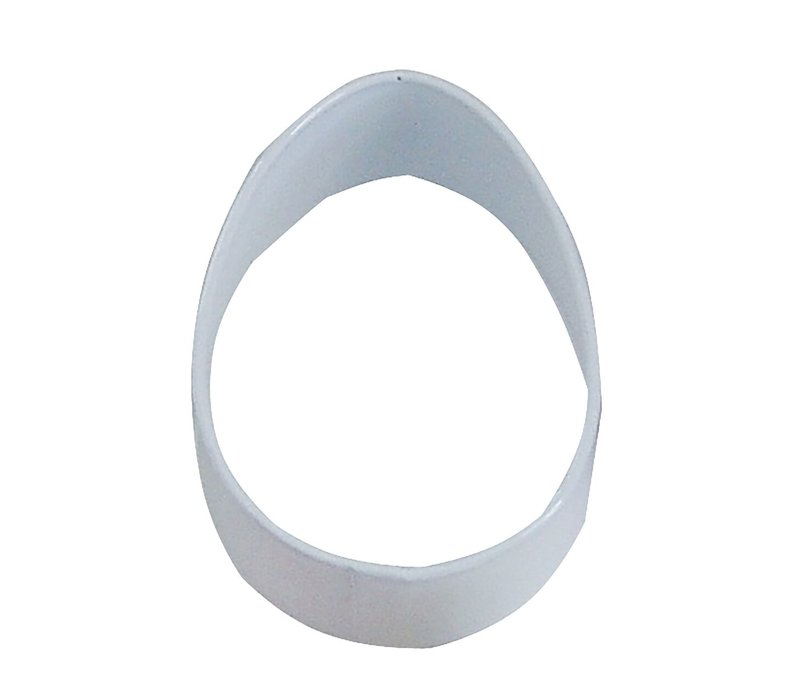 R&M Easter Egg Cookie Cutter 2.5"-  White