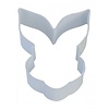 R&M Bunny Face Cookie Cutter 3.5"-  White
