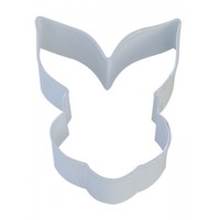 R&M Bunny Face Cookie Cutter 3.5"-  White