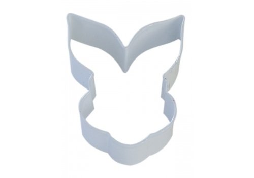 R & M International Corp 0966/WS--R&M, BUNNY FACE 3.5" COOKIE CUTTER WHITE
