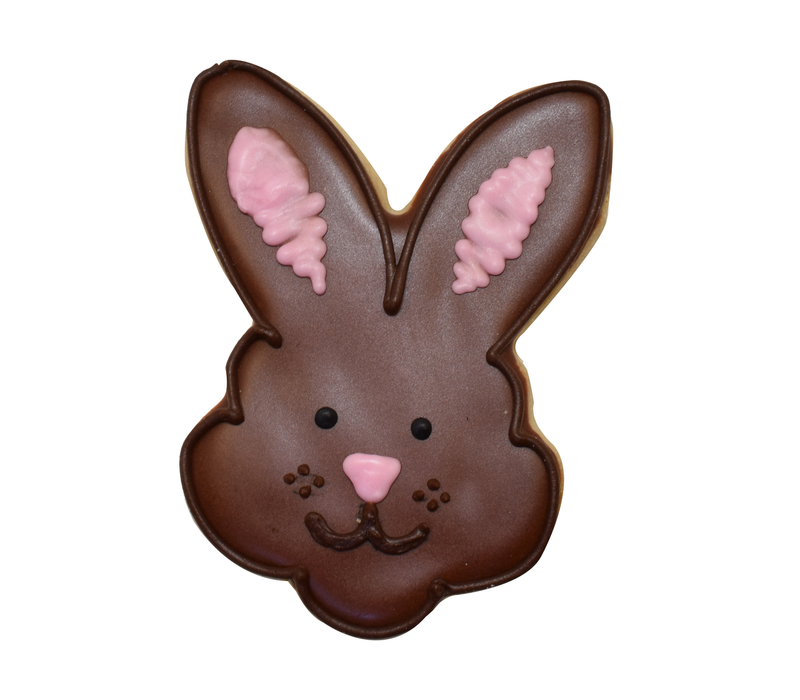 R&M Bunny Face Cookie Cutter 3.5"-  White