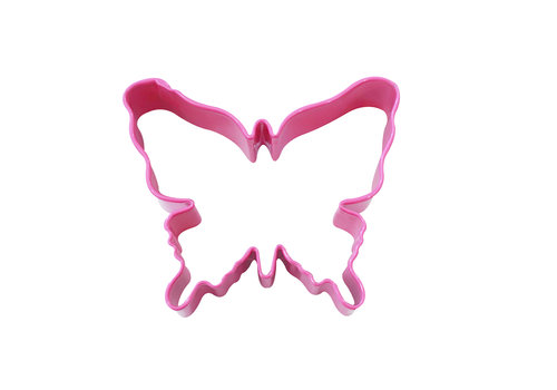 R & M International Corp R&M Butterfly Cookie Cutter 3.5"- Pink