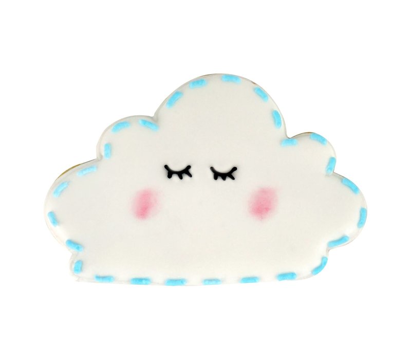 R&M Cloud Cookie Cutter 4" Blue