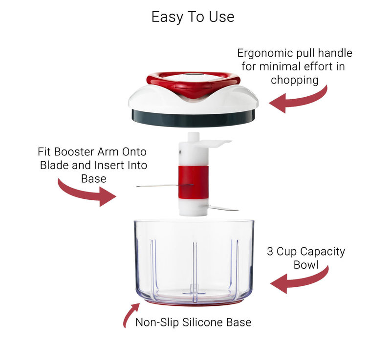 (Discontinued) Zyliss Easy Pull Food Processor