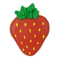 (discontinued) R&M Strawberry Cookie Cutter 3" - Red