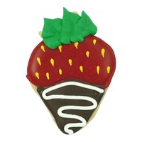 (discontinued) R&M Strawberry Cookie Cutter 3" - Red
