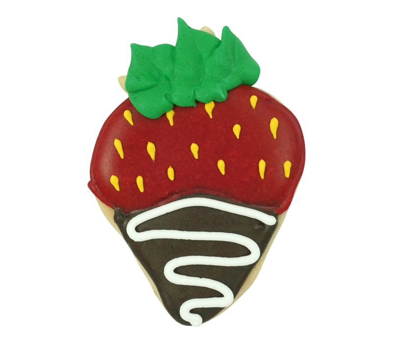 (discontinued) R&M Strawberry Cookie Cutter 3" - Red