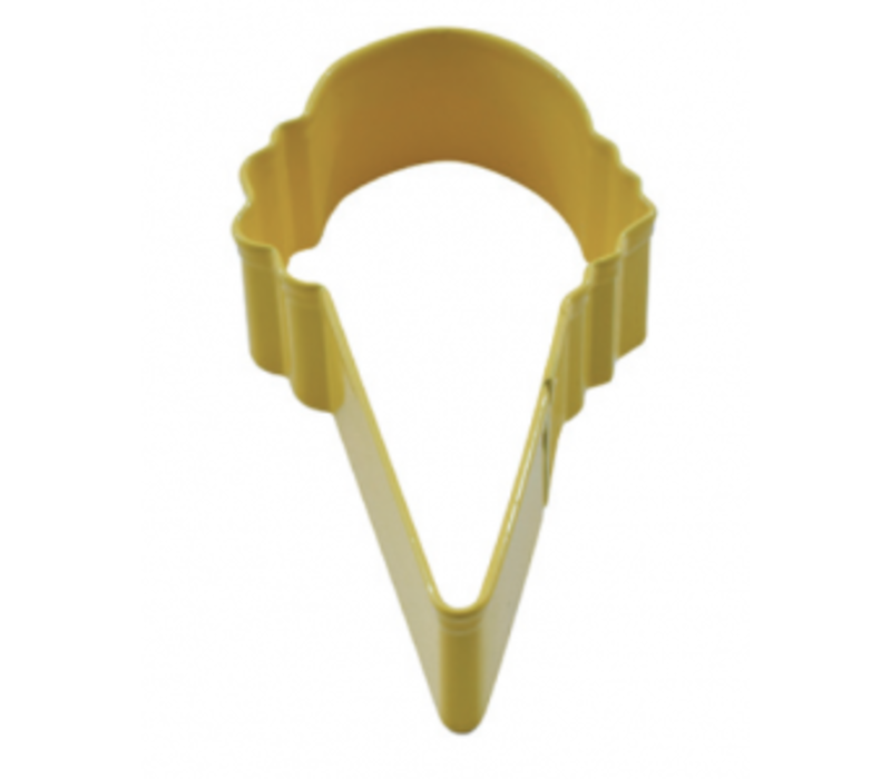 R&M Ice Cream Cone Cookie Cutter 4" -Yellow