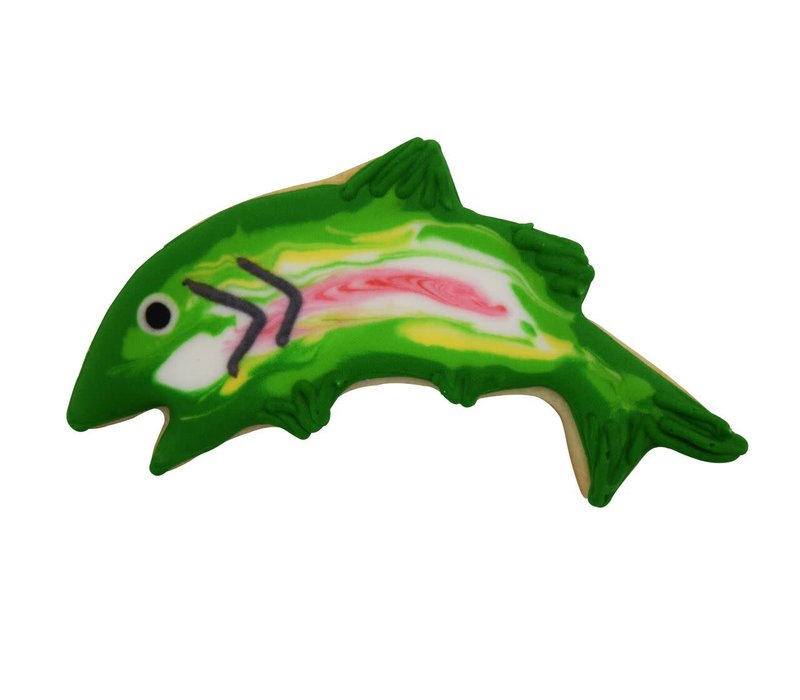 (discontinued) R&M Salmon Cookie Cutter  4.5" - Pink