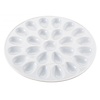 HIC HIC Kitchen Porcelain Deviled Egg Dish- 24 Slot