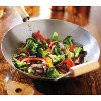 Helen's Asian Kitchen Carbon Steel Wok with Lid