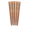 HIC 97026--HIC, Silk Wrapped Chopsticks Bamboo 9", 5 pairs