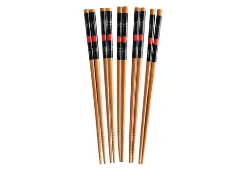 HIC 97138--HIC, Sushi Stix Chopsticks Bamboo, 9", 5 pairs