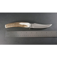 Silver Stag, Deer Skinner, Elk Stick Handle, D2 Steel