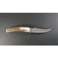 Silver Stag, Deer Skinner, Elk Stick Handle, D2 Steel