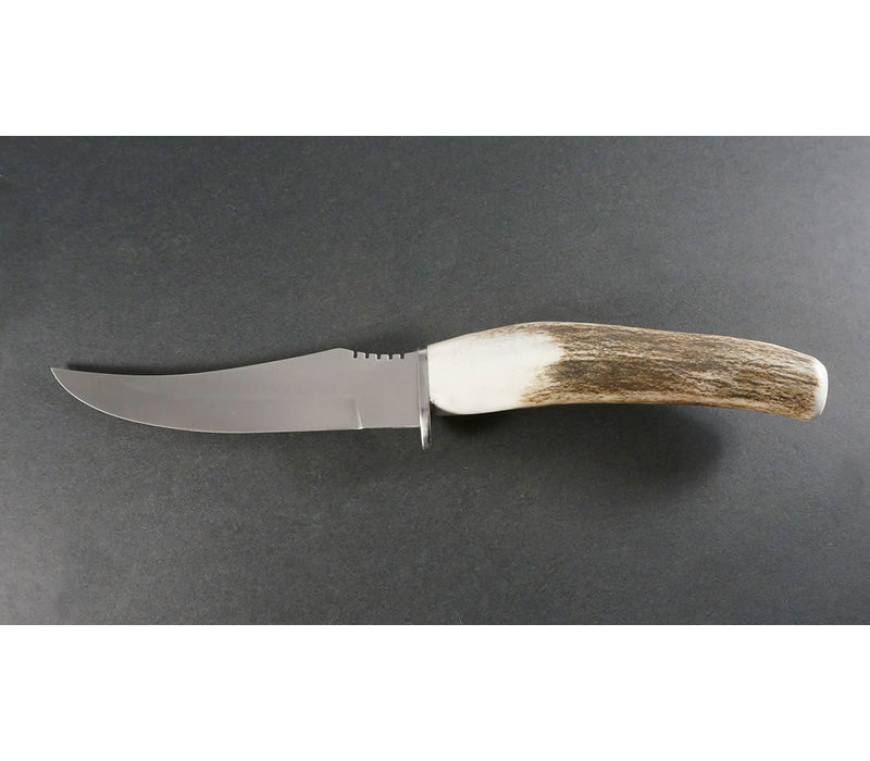 Silver Stag, Deer Skinner, Elk Stick Handle, D2 Steel