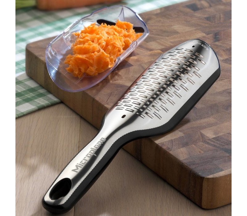 Microplane Elite Series Ribbon Grater With Catcher-Black