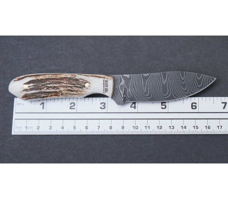 Silver Stag, Stag Twist Damascus, Slab Series