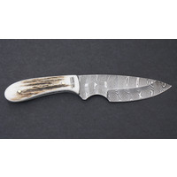Silver Stag Field Slab Hunting Knife - Damascus