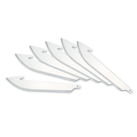 Outdoor Edge 3.5" Drop-Point Replacement Blades, 6 Pack