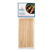 HIC 6" Bamboo Skewers Pack of 100