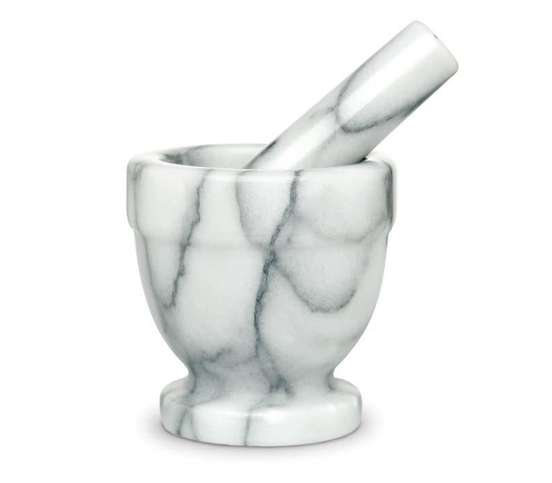HIC Kitchen Mortar and Pestle Spice Herb Grinder- Marble