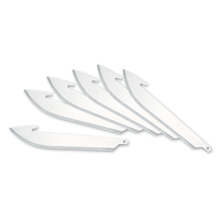 RR30-6--Outdoor Edge, 3.0" Drop-Point Replacement Blade Pack (6 Pieces)