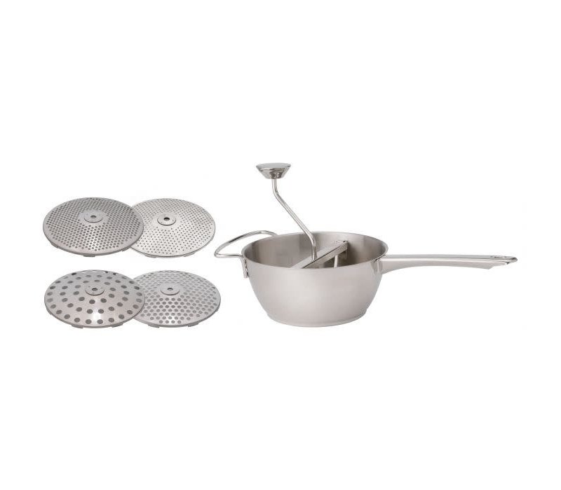 HIC Kitchen Food Mill with 4 Blades, 2qt