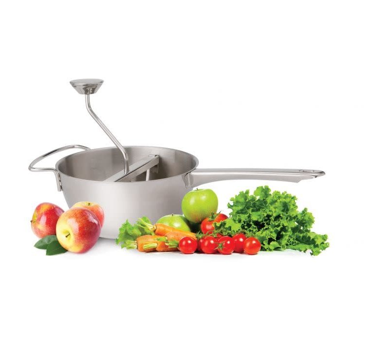 HIC Kitchen Food Mill with 4 Blades, 2qt