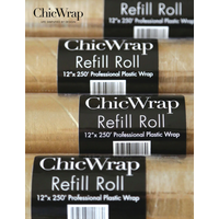 Allen Reed, ChicWrap Professional Grade Refill Roll Plastic Wrap, 12"x250'