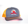 Century Graphics Century Graphics, Bear Claw Hat--Gray & Orange