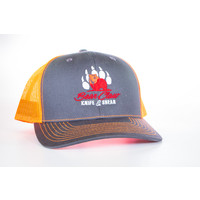 Century Graphics, Bear Claw Hat--Gray & Orange