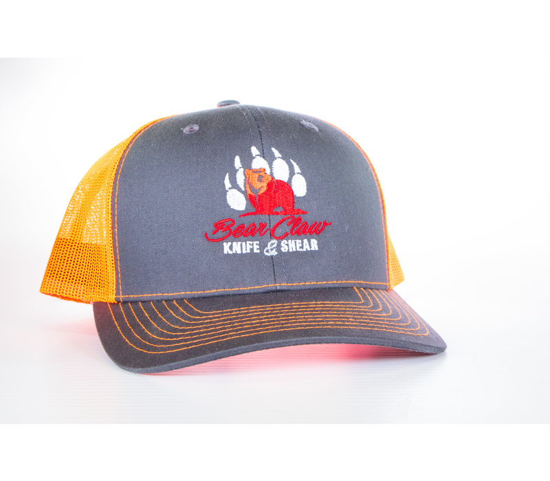 Century Graphics, Bear Claw Hat--Gray & Orange